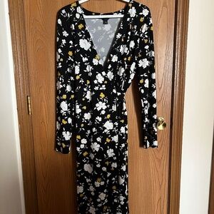 Ann Taylor Floral Wrap Dress